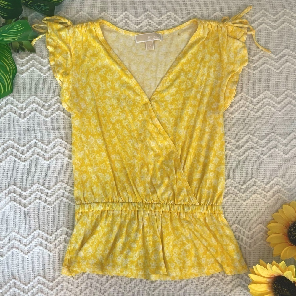 NWOT | Slight flaws | Michael Kors Womens Peplum Blouse - Picture 1 of 9